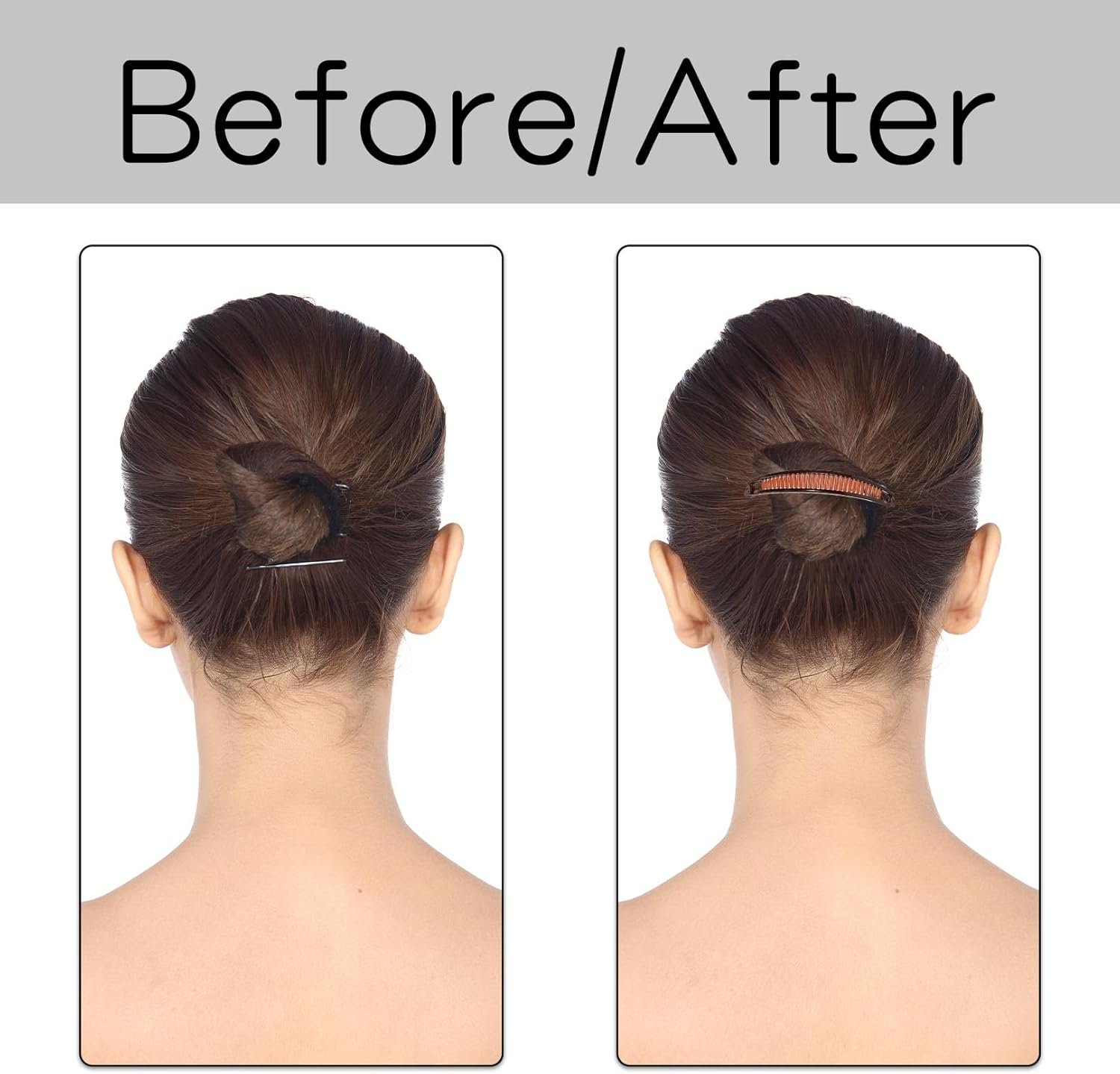 Pack of 3 Banana Clip Thick Hair, Hair Clip, Banana Clip Hair, Thin Long Hair, Vintage Fishtail, Hair Clip Women, Hair Clips Girls for Ponytail, Ponytail Holder image number 2