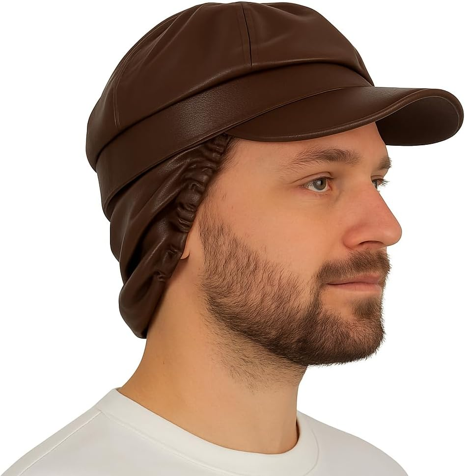 Never-Before-Manufactured PU Cap for Women and Men Protects Hairstyle in Rain Humidity Drizzle Sun Snow Water-Resistant Hat Also Hijab Head Cover