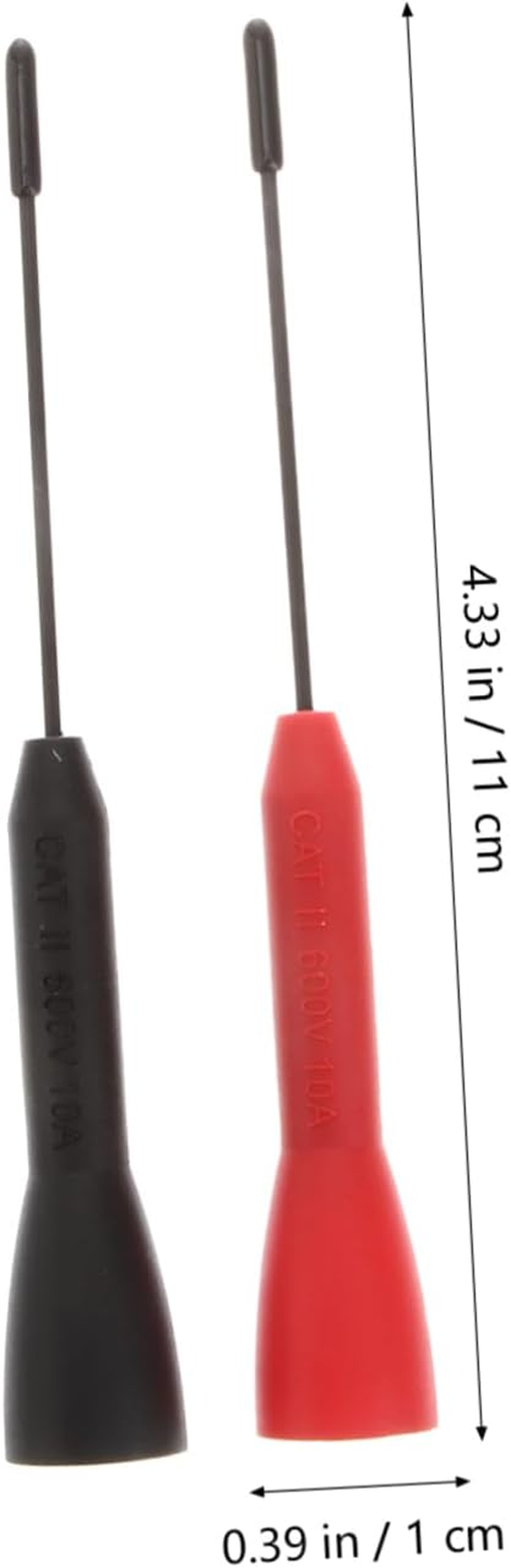 OKUMEYR Set of 2 Ultra Thin Test Probes 2Mm Jack to Banana Multimeter Test Leads Tool Portable image number 3