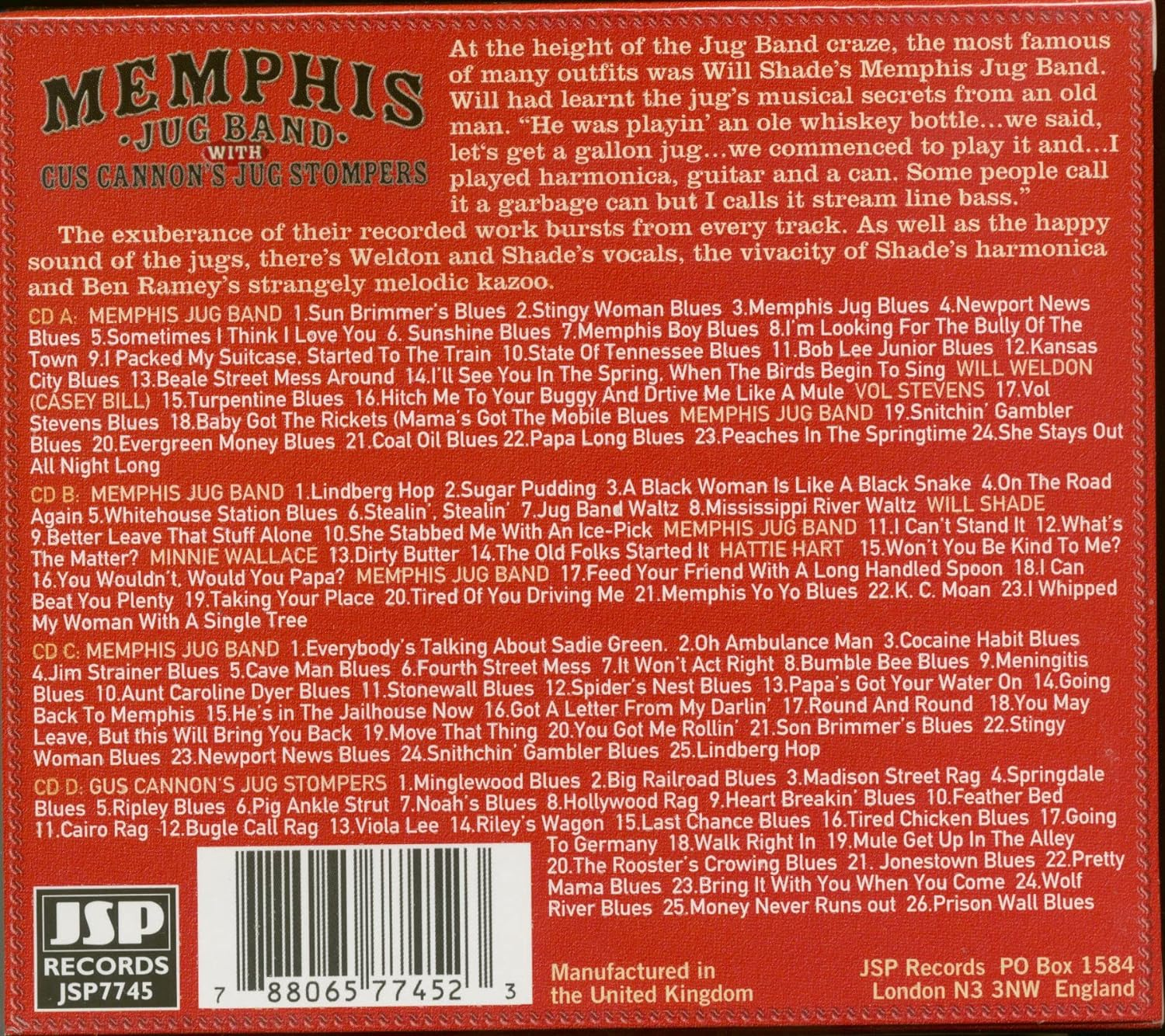 1927-1930. Pure Romping Fun. with Cannon'S Jug Stompers