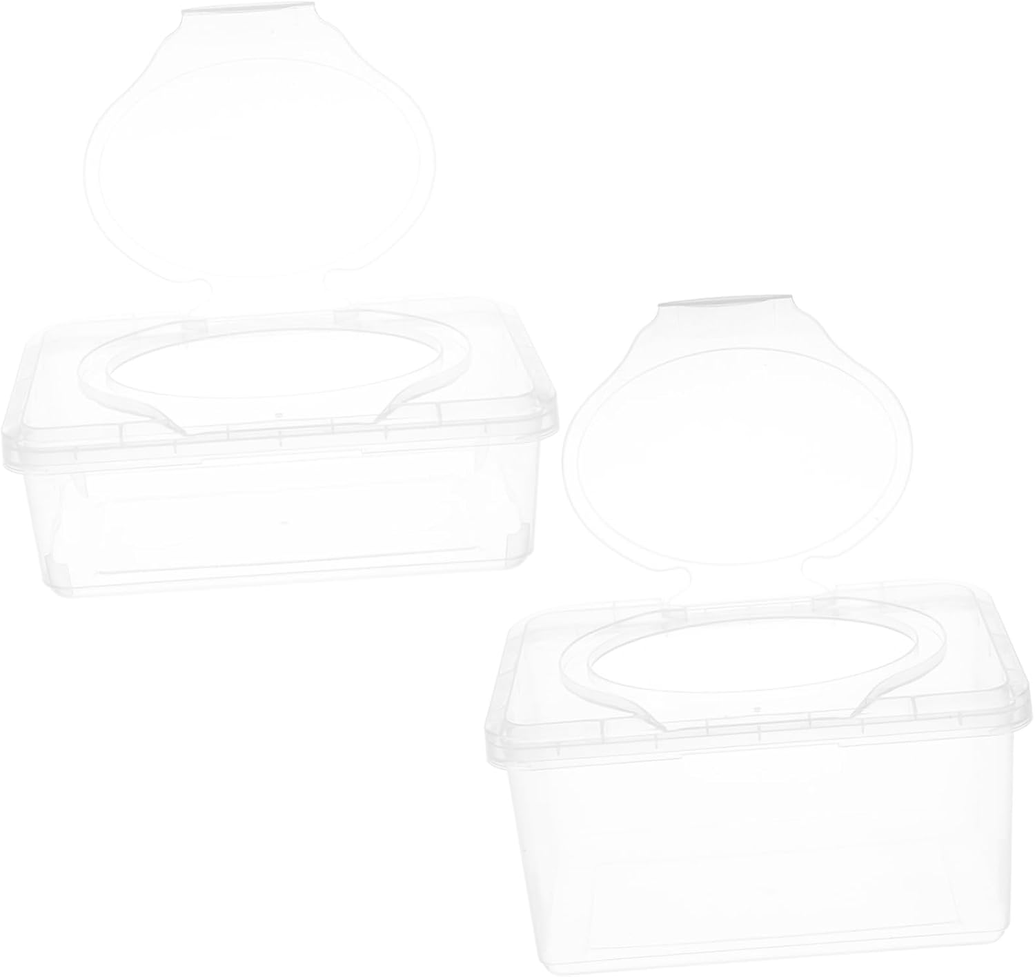 2Pcs Wipes Dispenser Portable Tissue Box for Car Bathroom and Outdoor Use Moisture Design for Easy Access image number 6