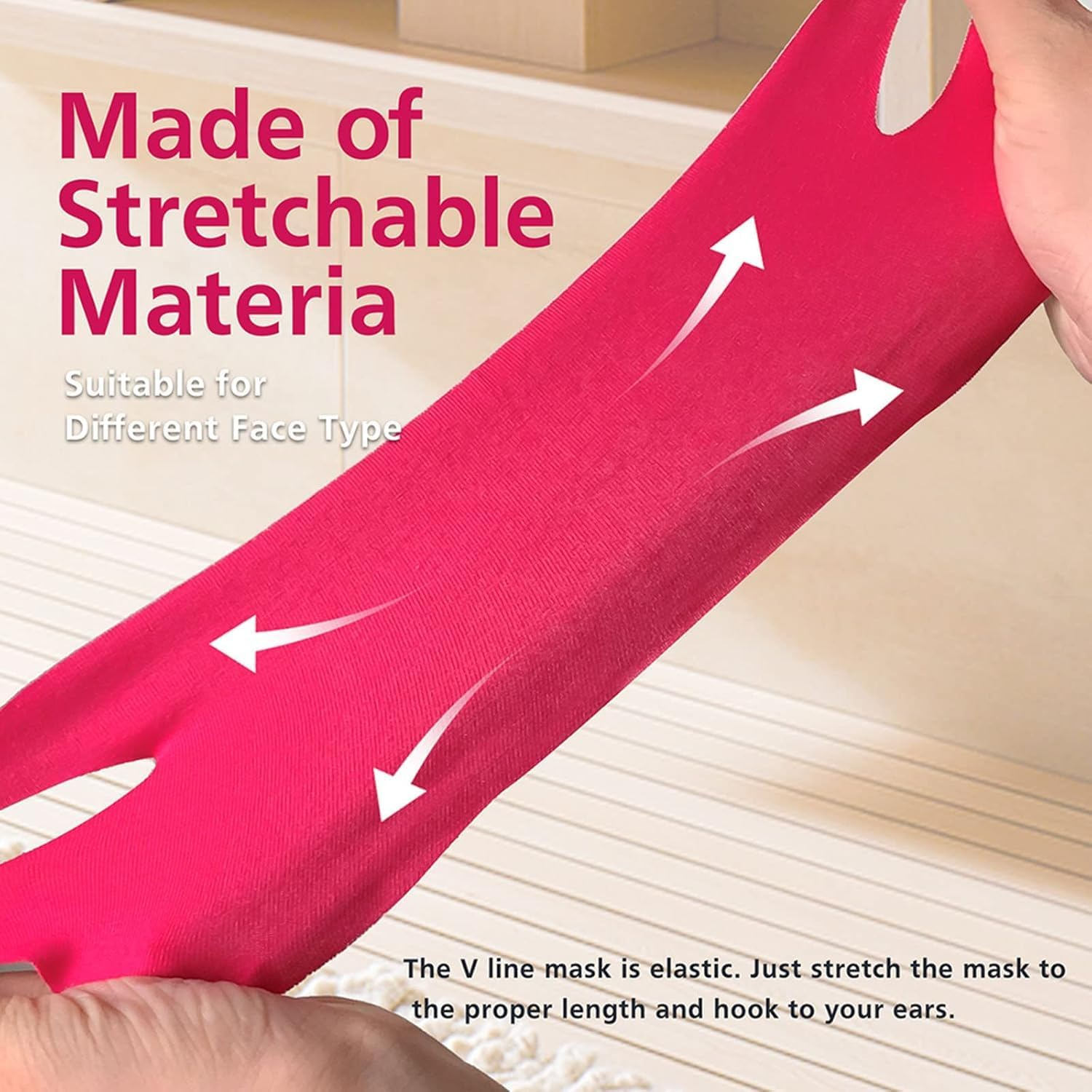 V Line Face Lifting Chin Mask, Tape for Tightening Skin and Double Chin Reduction Face Mask- Chin Strap Face Tape - 5 Pcs image number 5