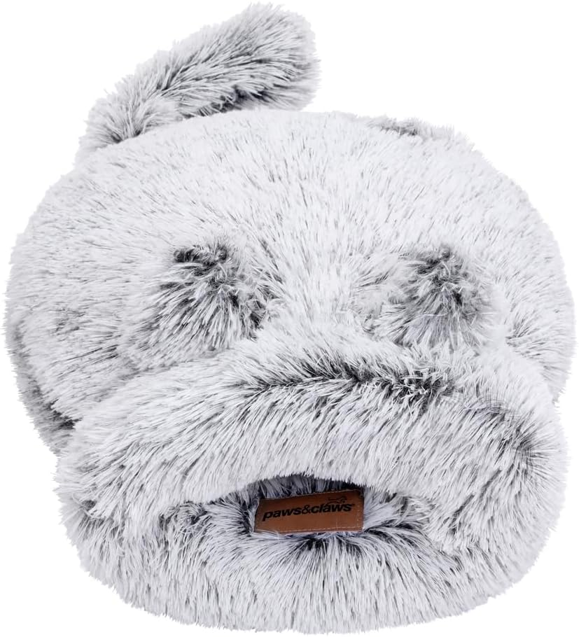 Paws & Claws Calming Plush Cat Snuggler, Silver, 50 X 50 X 6 Cm Size image number 1