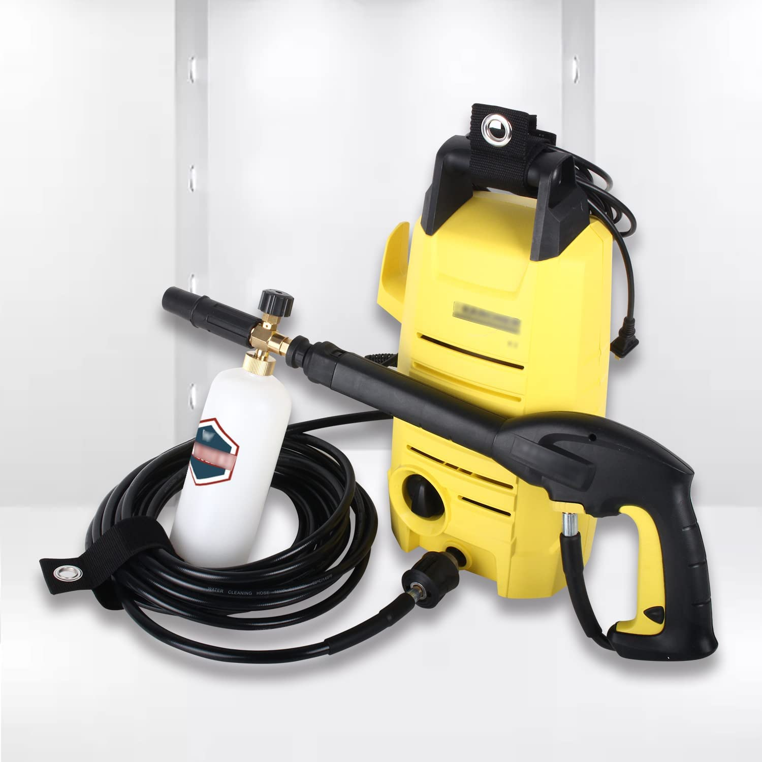 Qooltek 10M High Pressure Washer Replacement Hose Cleaning Kit High Pressure Washers Water Cleaning Hose for Karcher K Series K2, K3, K4, K5, K7, Click Type Plug Quick Connector System