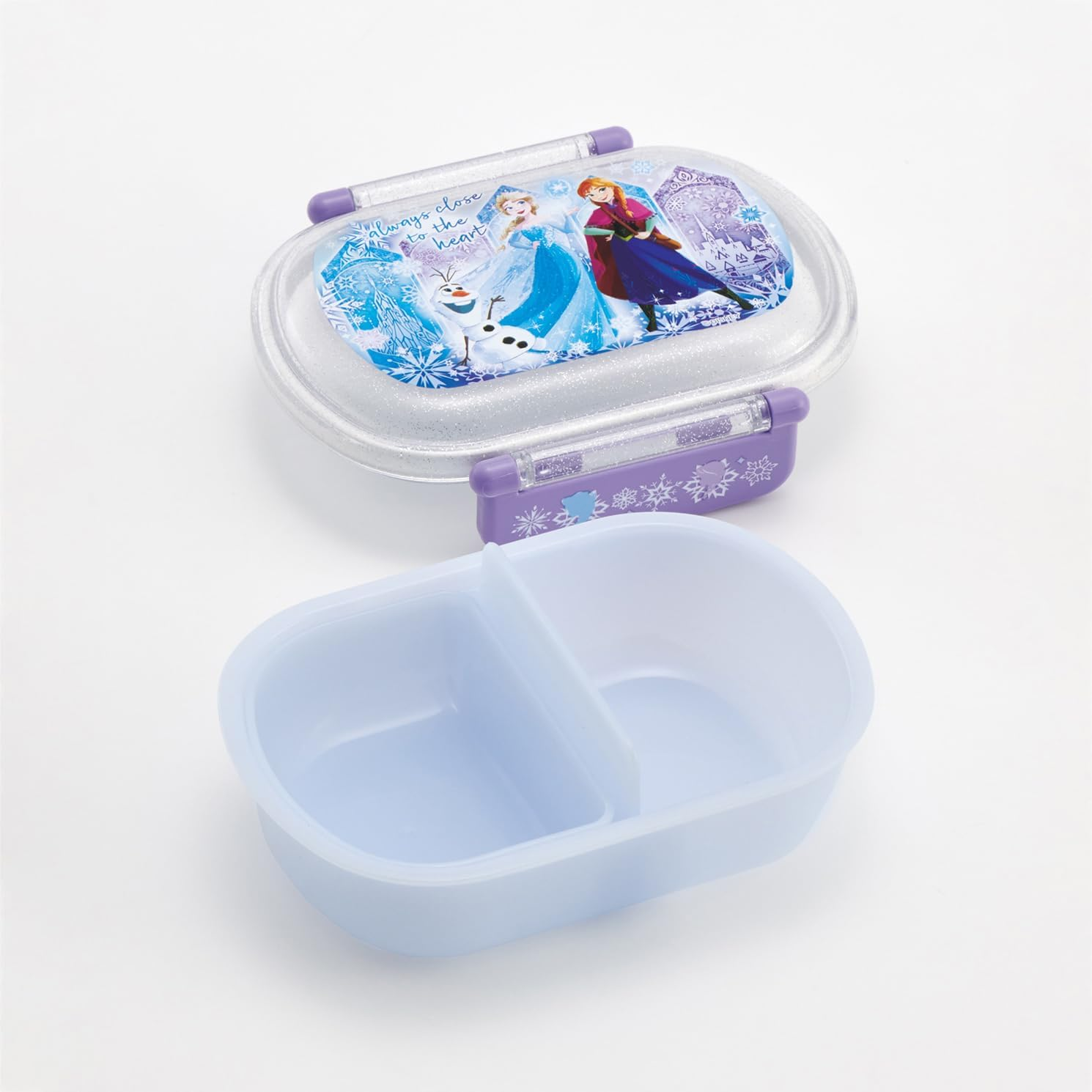 Skater QAF2BAAG Children'S Lunch Box, 12.2 Fl Oz (360 Ml), 12.2 Fl Oz (360 Ml), Fluffy Dome, Kids Lunch, Antibacterial Treatment, Made in Japan, Disney Frozen 25, Girls - Round image number 1