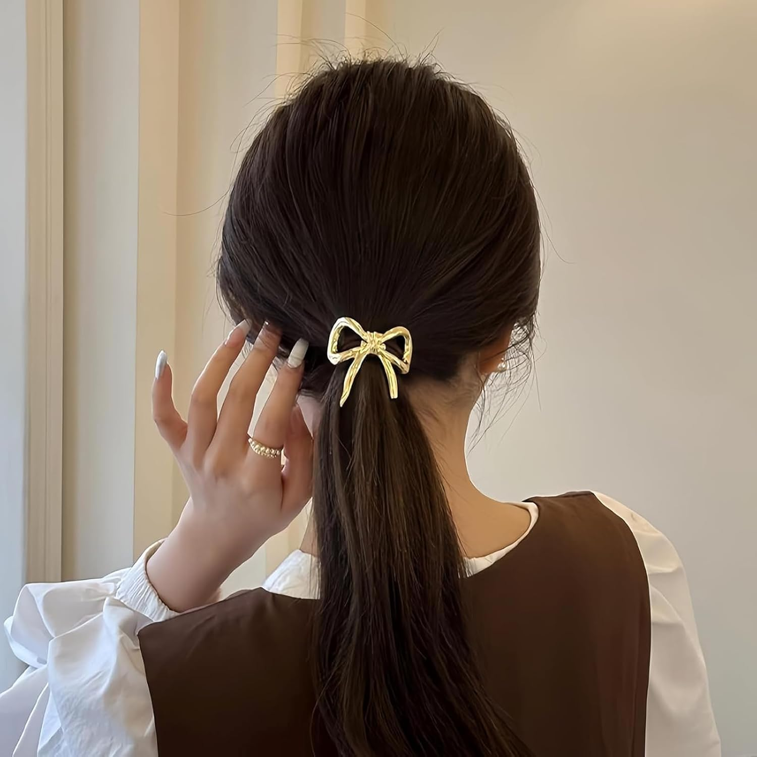 CALLYSONIC Hair Bow, Pack of 2 Hair Clips Bow, Hair Bow, Bow Hair Clips for Girls image number 3