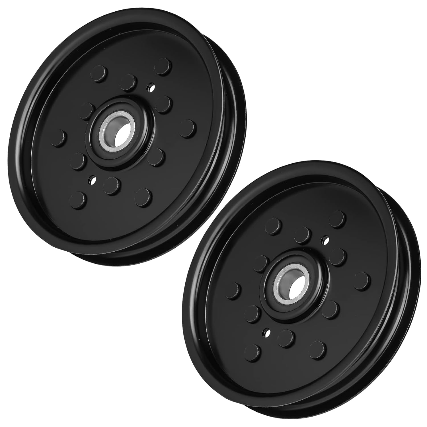 Flat Idler Pulley for John Deere AM106627 AM121602 AUC16698 Fits 335 345 325 LX88 LX78 G100 and Some Sabre with 48" Deck image number 4