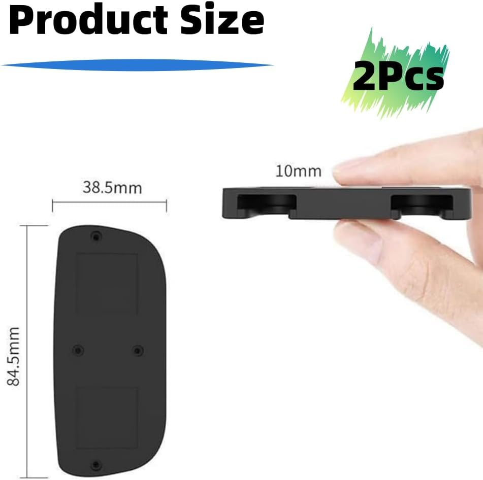 Jindizi 2PCS Under-Desk Controller Holder,Compatible with PS4 Compatible with PS5 ABS Controllers Black,Under Desk Mount image number 1