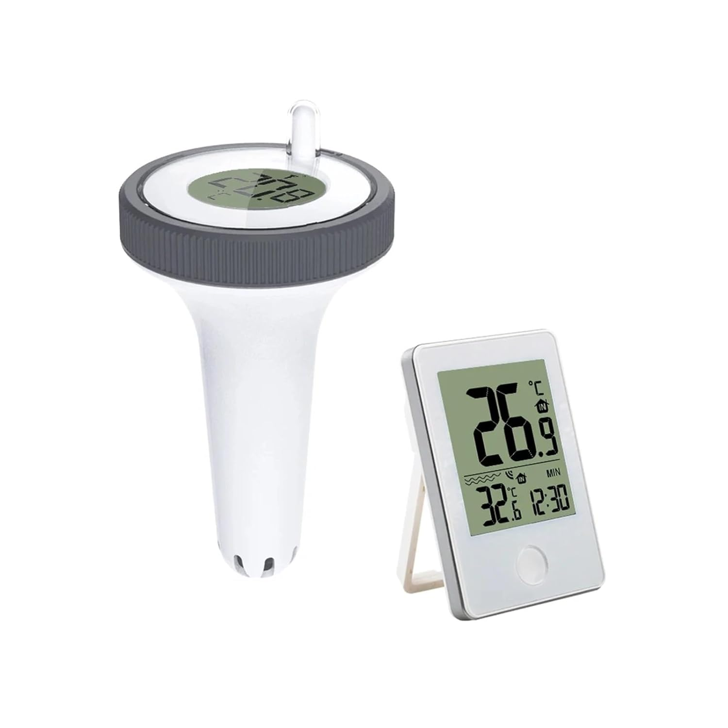 Digital Swimming Pool Thermometer Floating Outdoor Thermometers Used for Bathrooms Aquarium image number 2