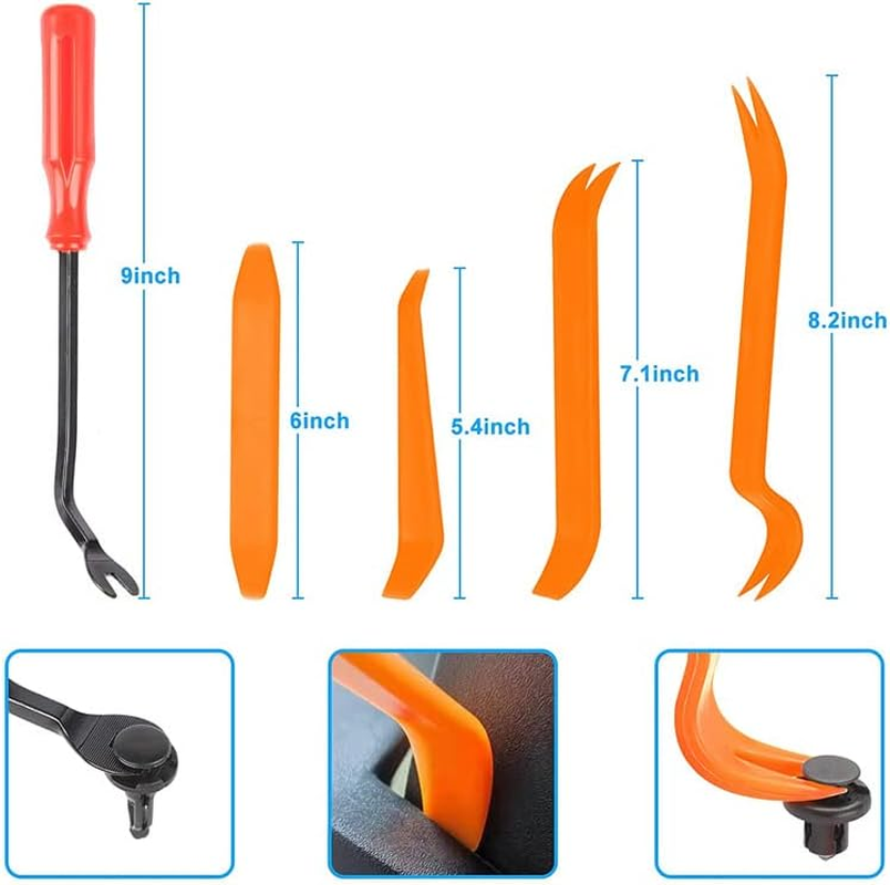 LEDON 731X Car Trim Body Clips Kit Rivets Retainer Auto Panel Bumper Plastic Fastener Universal Plastic Push Pin Clips for Bumper, Fender, Door image number 2