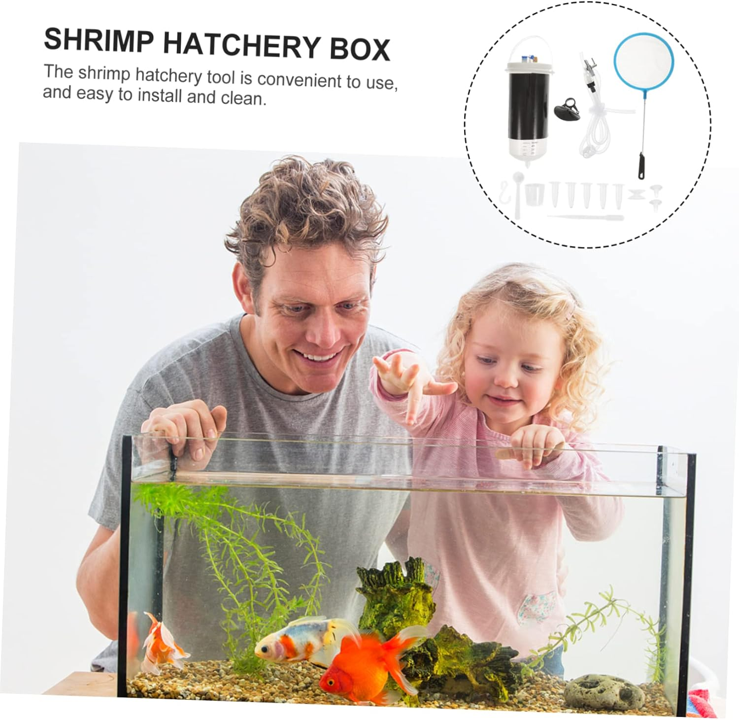 COLLBATH Brine Shrimp Incubating Box Aquarium Hatchery Tank Plastic Shrimp Hatchery Container for Fish Breeding and Aquatic Pets image number 4