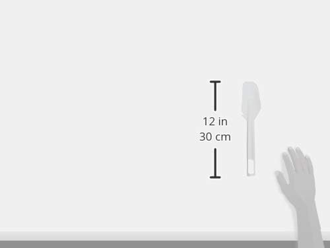 Kitchencraft Plastic Spatula, Flexible Bowl Scraper, for Cooking and Baking, 26.5 Cm, White image number 1