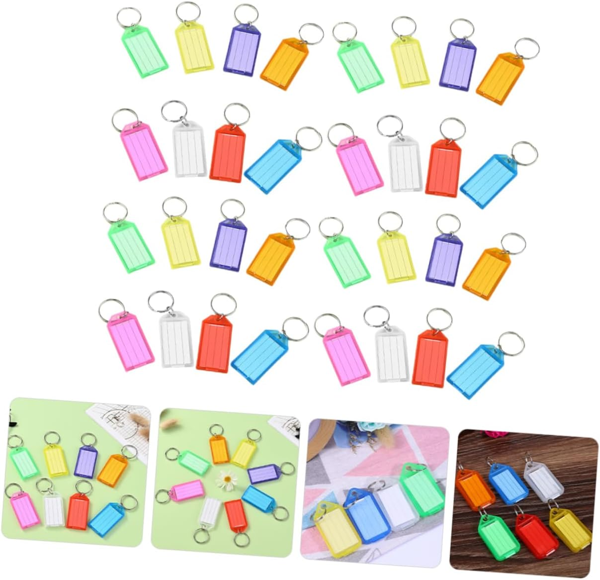 Beavorty 50Pcs Luggage Hanging Labels Travel Baggage Tags Suitcase Boarding Tags image number 3