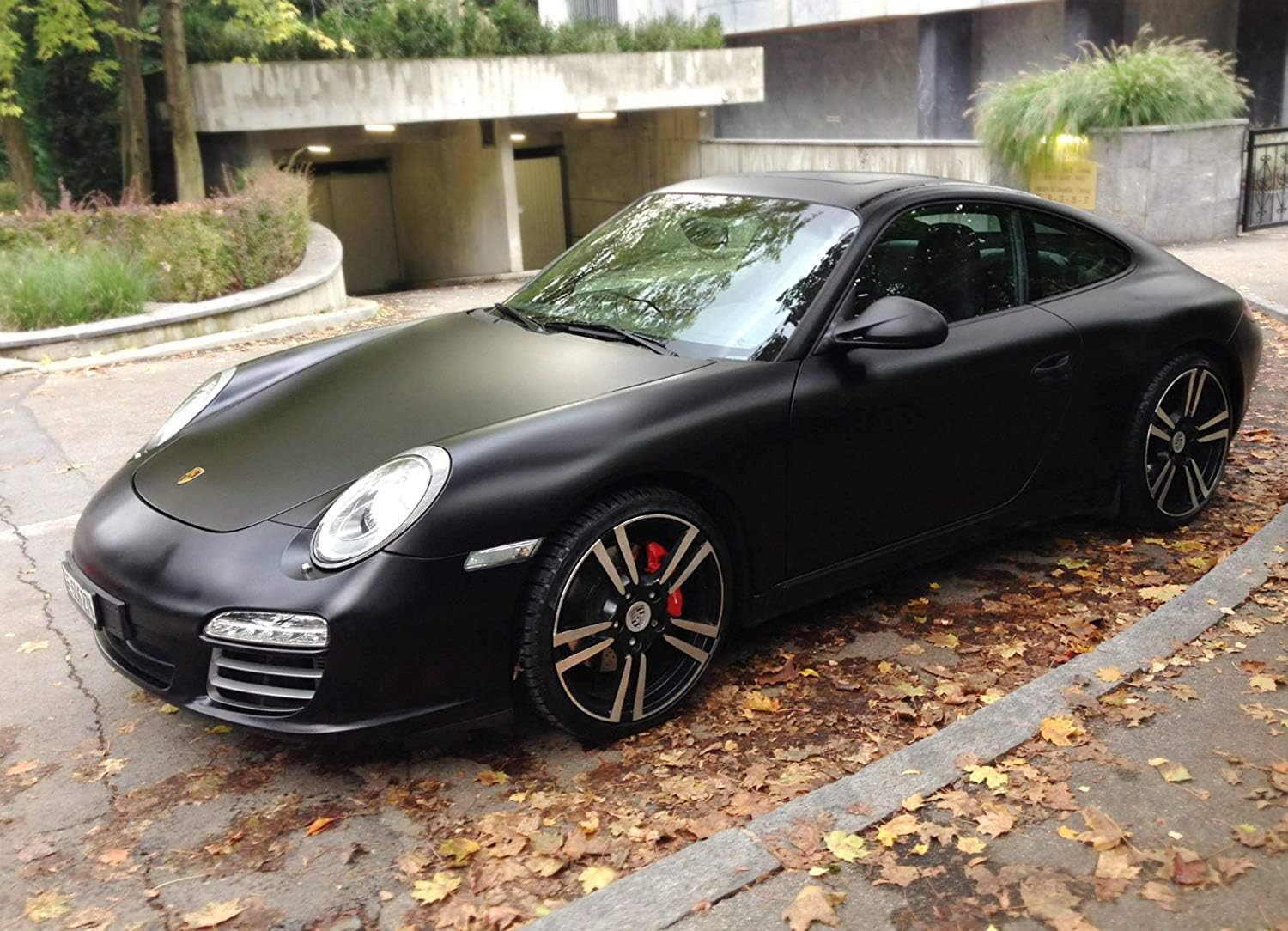 Black Matte Car Wrap Vinyl Roll with Air Release 3Mil-Vvivid8 1.5FT X 5FT Black image number 3