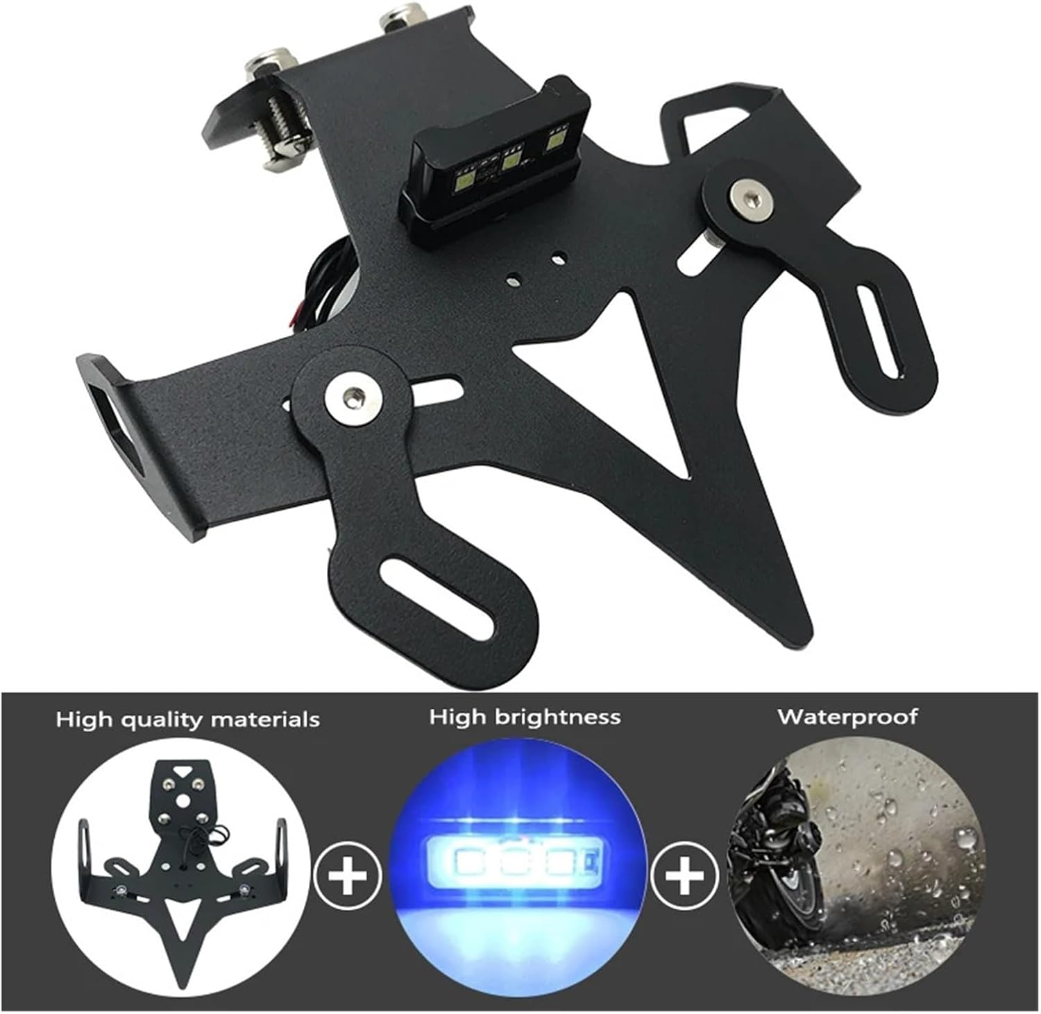 Jiningxinxin for ZX25R License Plate Holder ZX-25R 2021 2022 2023 Motorcycle Tail Tidy Fender Eliminator Registration Plate image number 6