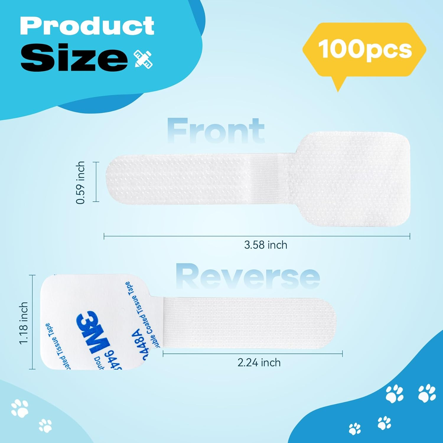 YAOZUP Outdoor Adhesive Hooks, Pack of 100 Adhesive Hooks, Cat Net, B Attachment, Cat Net for Windows, Window Protection, Cat, Attachment of Cat Net for Balcony, No Drilling (Without Cat Net) (A) image number 2