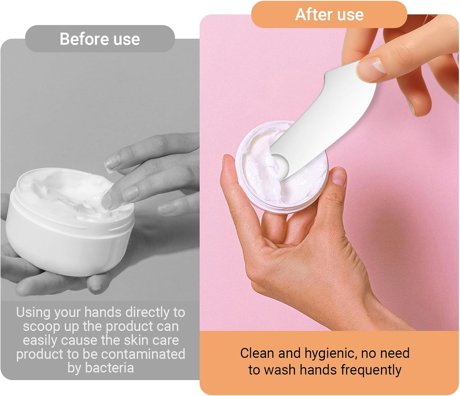 INCAUCA Foundation Mixing Palette with Make up Spatula Tool, Metal Makeup Mixing Tray Mixer, Foundation Plate for Liquid Makeup, Nail Blending, Cosmetic Scoop Skin Scraper for Skincare Facial Beauty image number 3