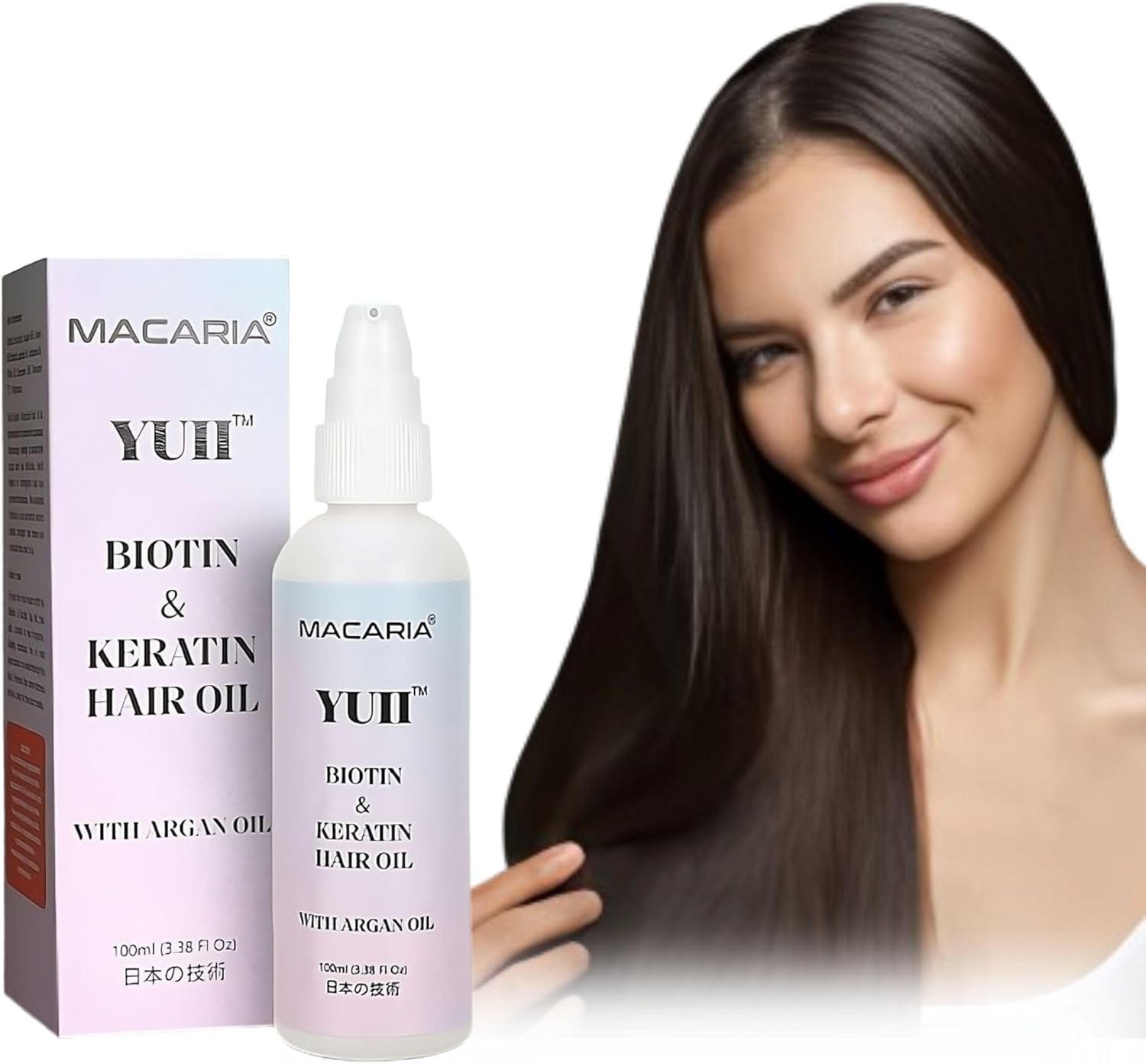 YUII Biotin Hair Oil for Thick & Full Biotin & Collagen Biotiin Hair Oil Strengthening Motes Growth Shine image number 4
