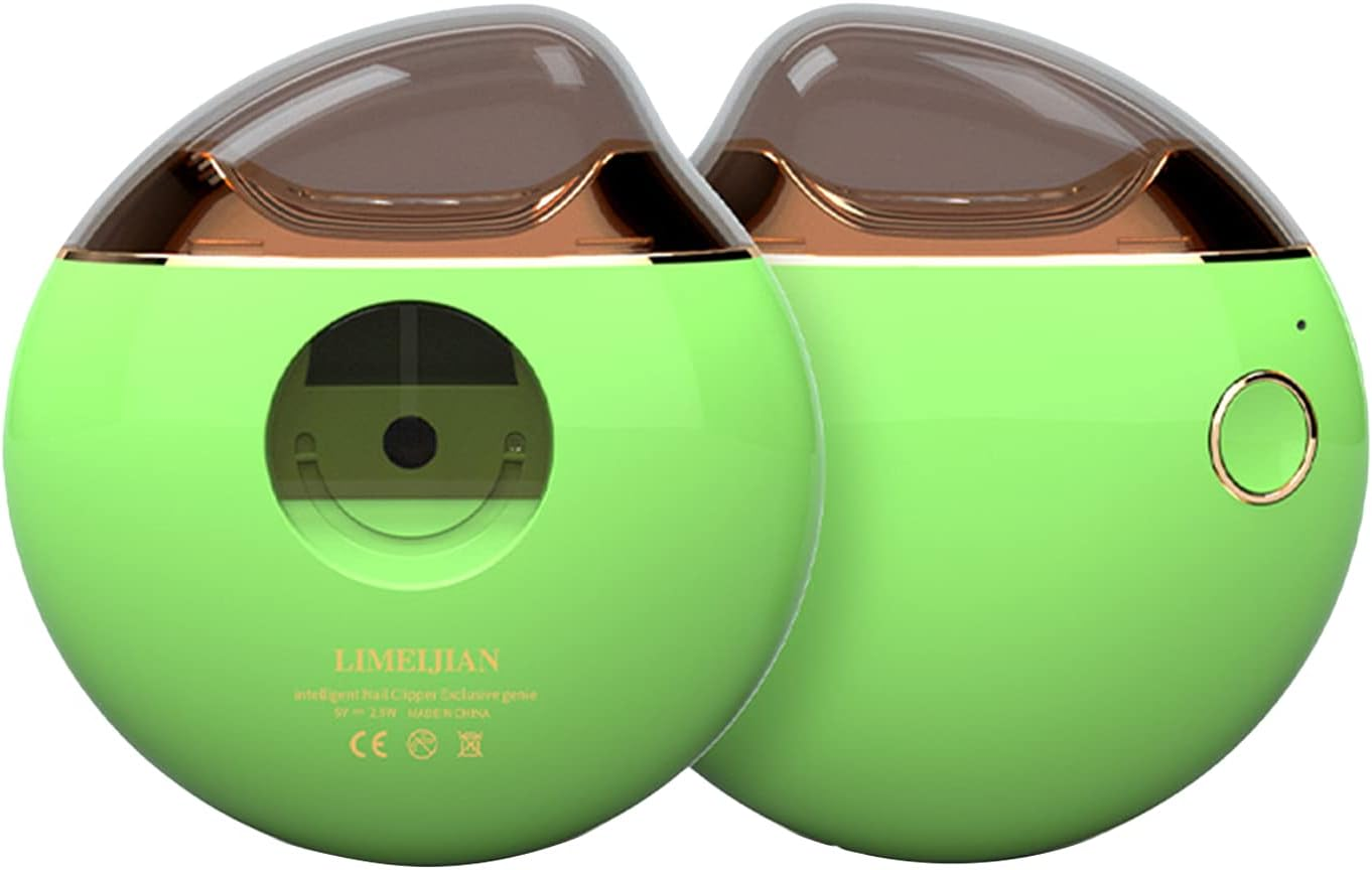 Generic Electric Nail Clipper USB Rechargeable Nail Trimmer Clipper Safe Use Fingernail Care for Babies Adults Elderly (Red)