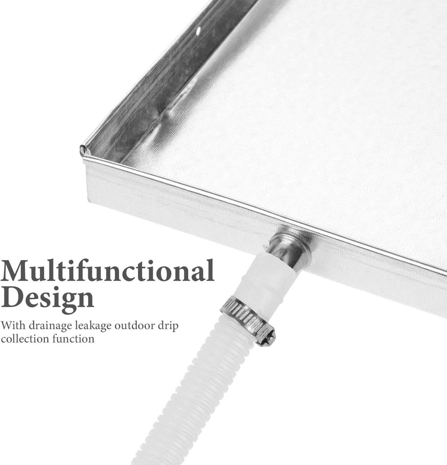 Gadpiparty AC Drip Pan with Hose - Air Conditioner Drainage Tray for Machinery and Accessories