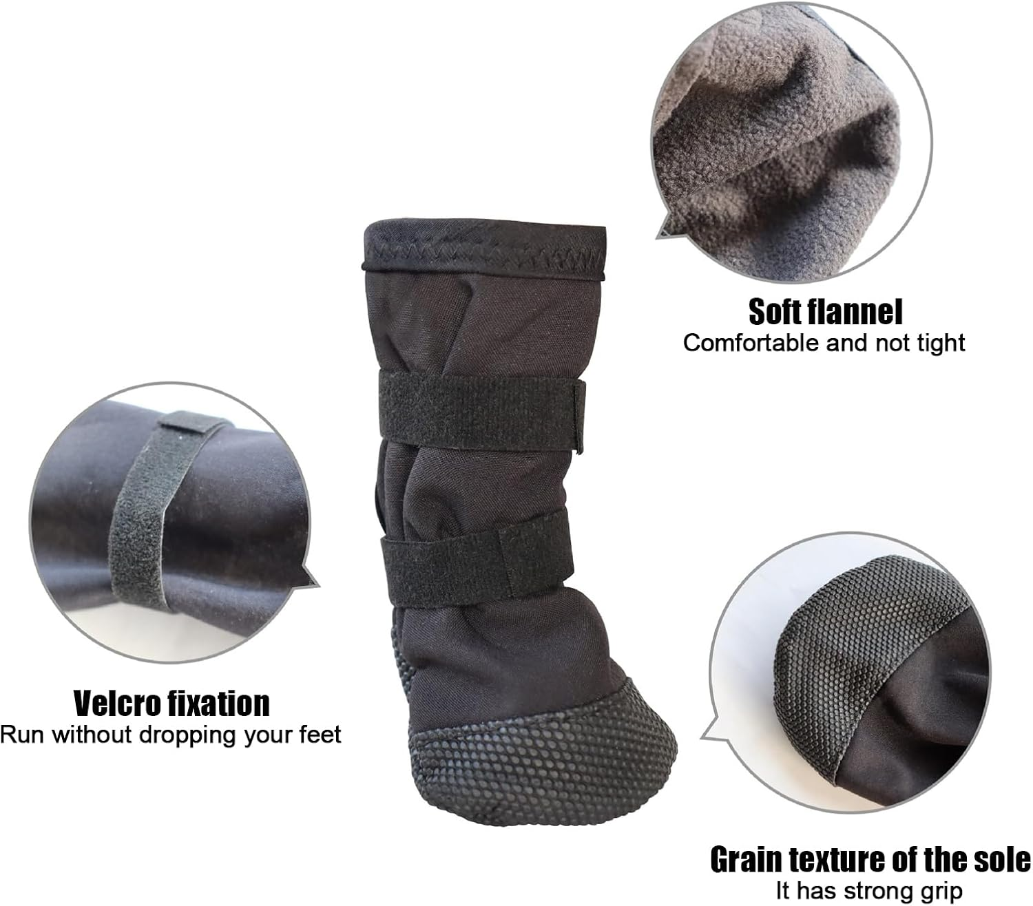 Valicaer Dog Paw Protectors,Dog Leg Wound Cover Waterproof with Non-Slip Sole - Leg Wound Cover Recovery Boot, Adjustable Breathable Feet Covers for All Breeds (S) image number 2