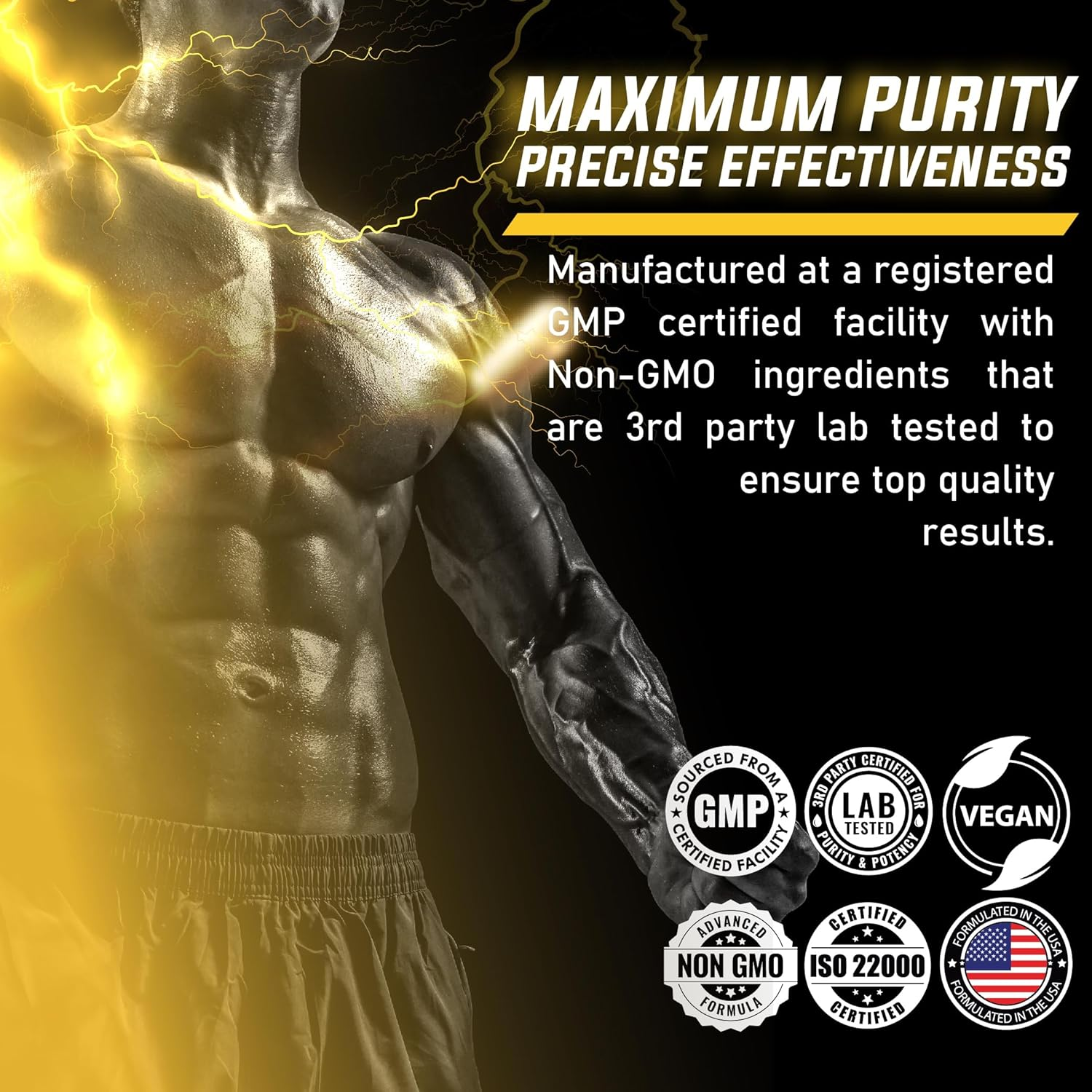 Nitric Oxide Supplements 4650Mg - High Formula with L-Arginine, L-Citrulline, Tribulus, Panax Ginseng, Black Pepper - 180 Capsules image number 4