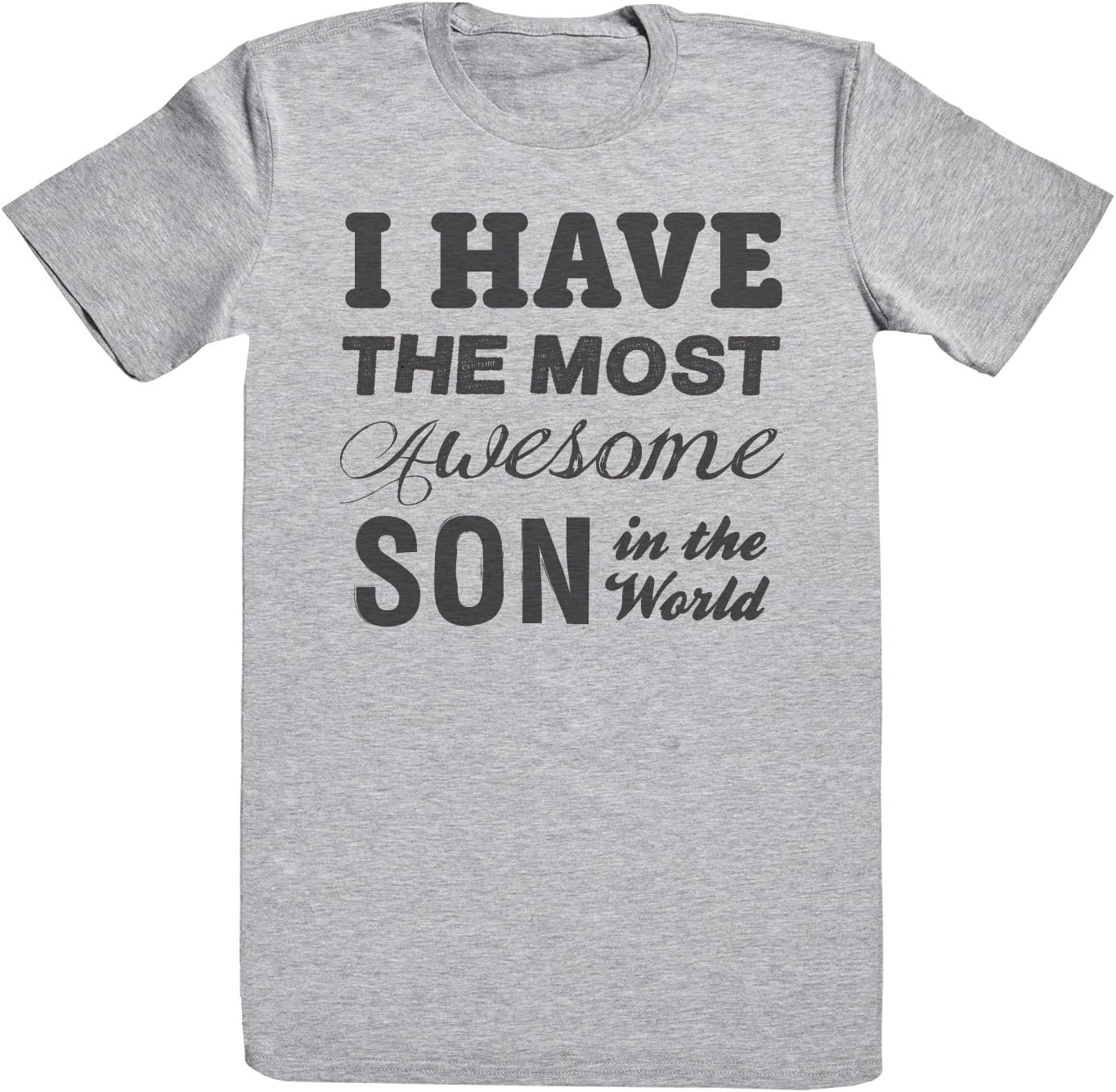 Zarlivia Clothing Most Awesome Son - Matching Father Baby Gift Set - Mens T Shirt & Baby Bodysuit - Grey - Xx-Large & 6-12 Months image number 4