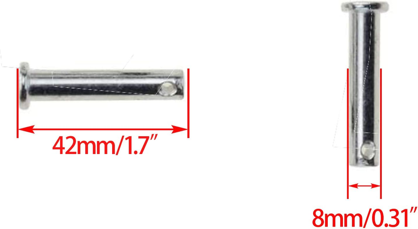 WOOSTAR Foot Rest Foot Pegs for Dirtbike 50Cc 70Cc 90Cc 110Cc 125Cc Taotao Silver