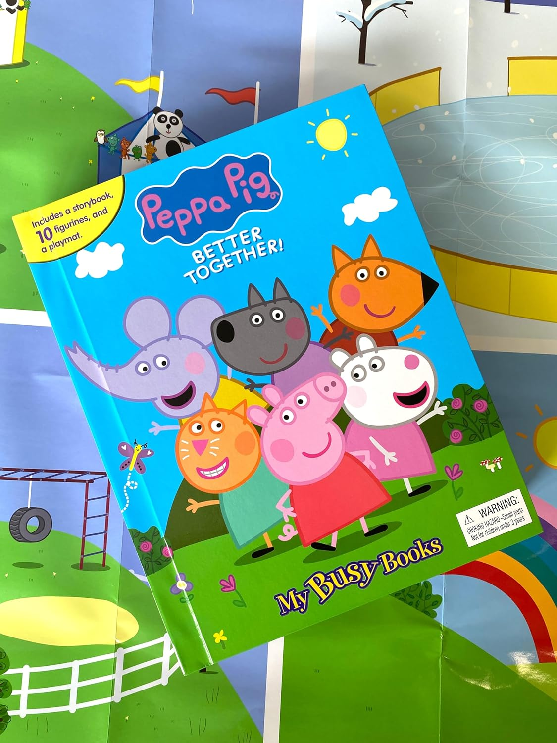 Peppa Pig Better Together My Busy Books - Storybook, 10 Figurines, Playmat image number 1
