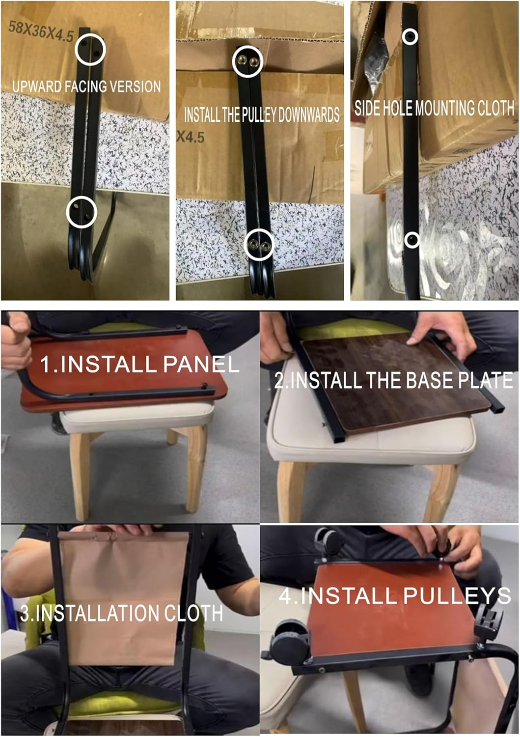 Mobile Side Table with Wheels, End Tables (Wood)