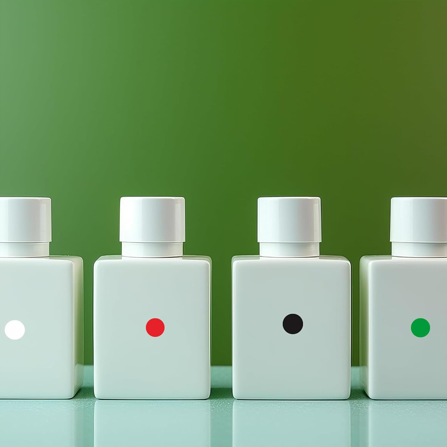 Hybsk 1400Pcs Dot Stickers 10Mm Colour Sticker 20 Sheets Assorted Colour round Coding Circle Stickers Dots for Envelopes Paper Scrapbook (10 Colors) - Black image number 3