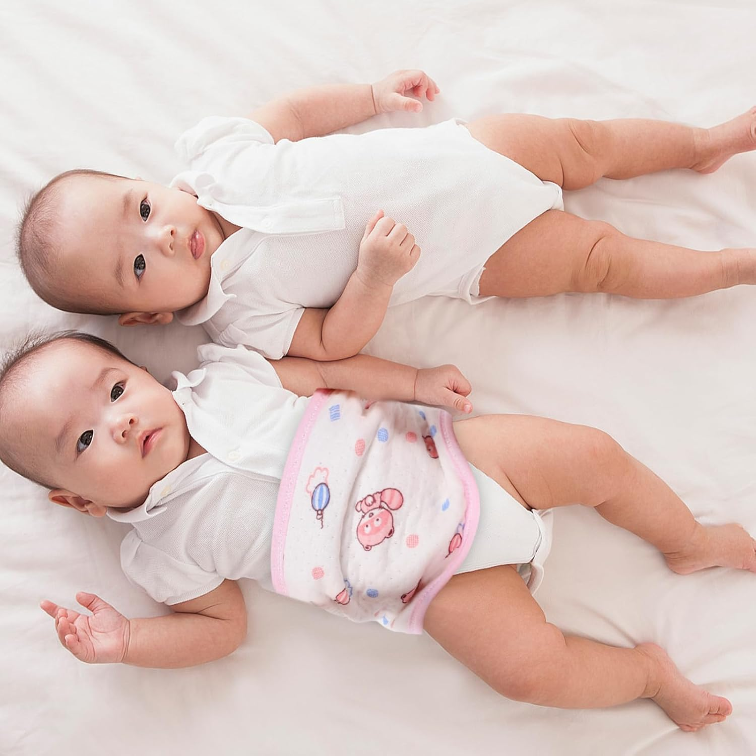 3Pcs Pregnancy Bump Strap Belly Band Cotton Belly Bands for Newborn Navel Cords Maternity Wraps image number 4