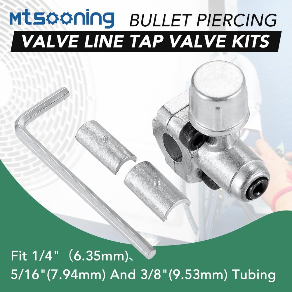 BPV-31 Bullet Piercing Valve Line Tap Valve Kits, Adjustable Valve for 1/4 Inch, 5/16 Inch, 3/8 Inch outside Diameter Pipes, Replace for AP4502525, BPV31D, GPV14, GPV31, GPV38, GPV56, Mpv31,Pack of 1 image number 5