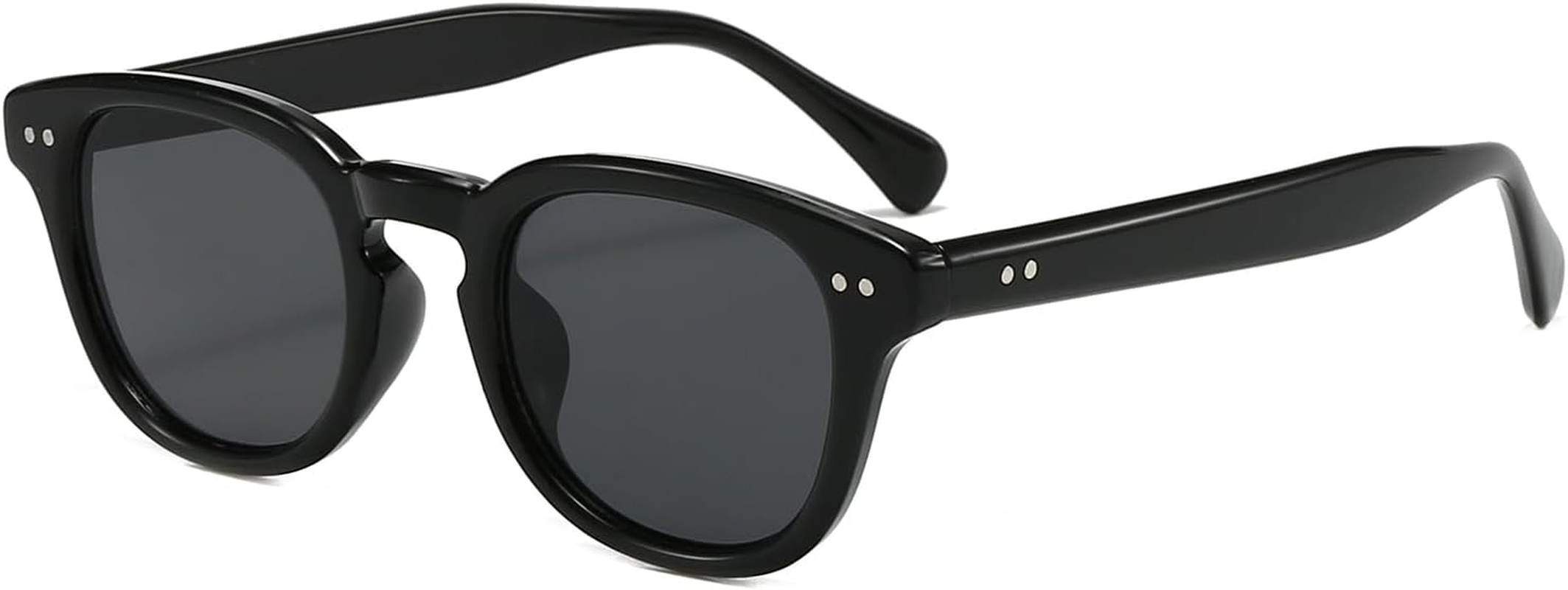 LJCZKA Retro round Sunglasses for Men Women Vintage Small round Sunglasses Classic Circle Trendy Shades UV400 Protection