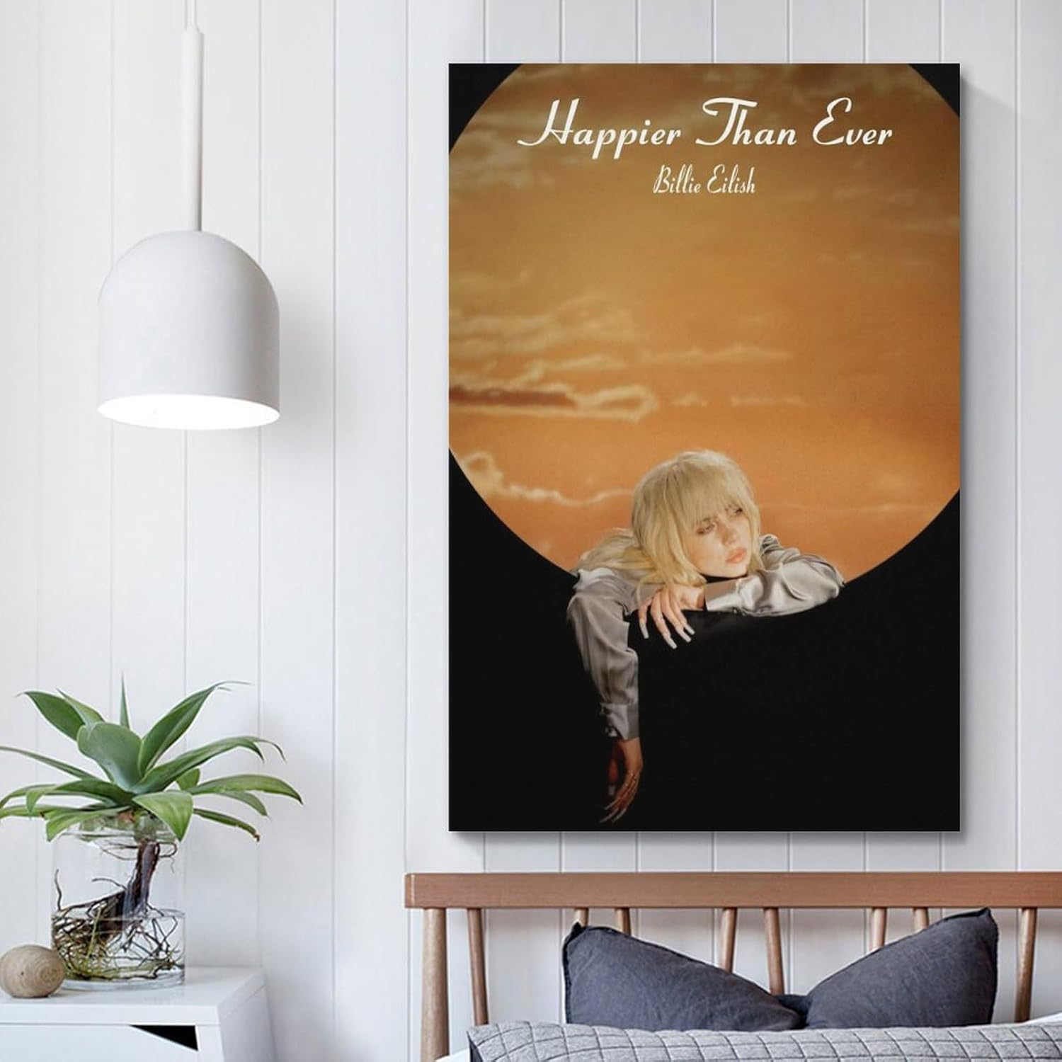 Music Billie Wall Art Eilish Art Poster Poster Canvas Painting Wall Art Picture Home Decor Print for Bedroom Living Room Dorm Study Bar Office 12X18Inch(30X45Cm) image number 1