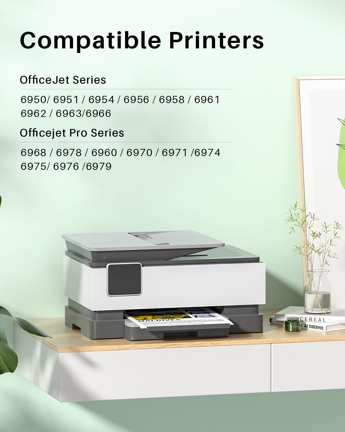 905XL Ink Cartridges Combo Pack High Yield Replacement Compatible for 905XL 905 XL Works with Officejet Pro 6950 6956 6960 6970 6978 6968 6974 6975 Printer（Bk/C/M/Y，4 Pack） image number 5