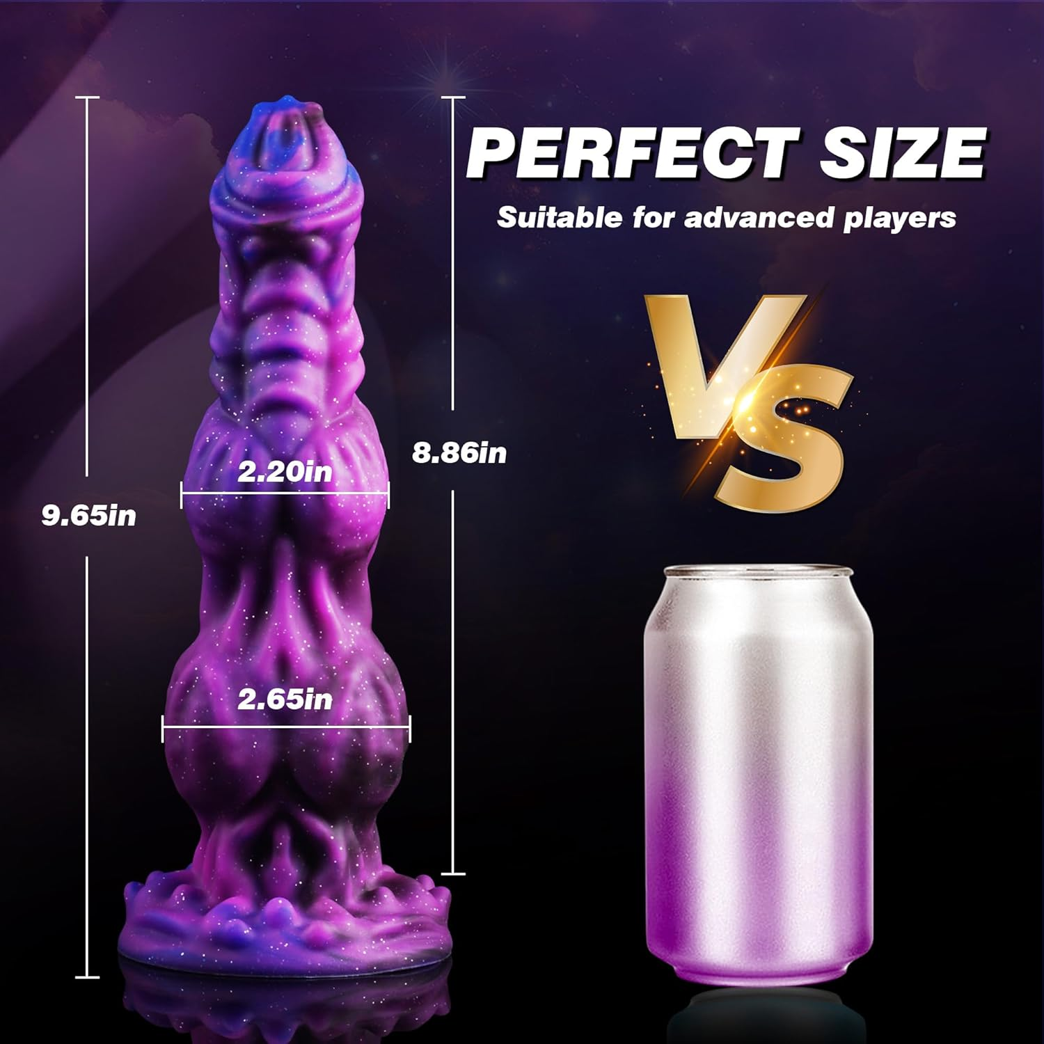 9.6" Monster Dildo Fantasy Horse Dildo with 2 Big Knots, Huge Dildo Thick Dildo with Strong Suction Cup, Dragon Dildo Dog Knot Dildo for Women Sex, Toys for Men Gay, Adult Toys for Women Men image number 2