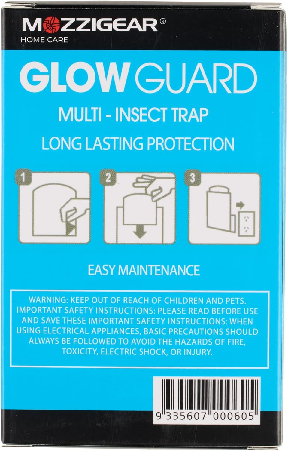 Mozzigear Glow Guard Multi Insect Plug-In Trap - No Chemicals, No Smell, No Noise, image number 3
