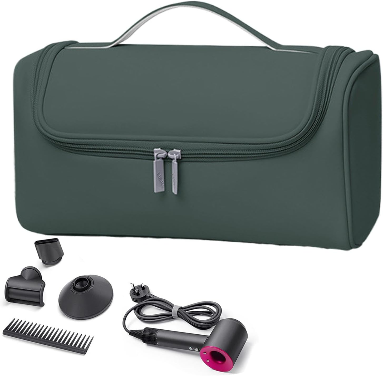 Adorable Hair Dryer Bag, Hair Tool Travel Bag, Dustproof Hair Tool Pouch, Waterproof Travel Organizer, Travel Hair Dryer Organizer, Dustproof Lightweight Storage Bag for Hair Dryer and Accessories image number 4