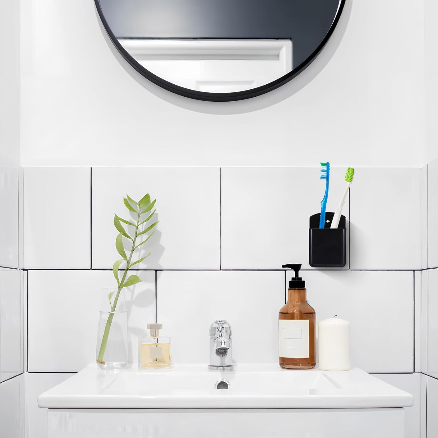 FOMIYES 3Pcs Wall Storage Box Remote Holder Remote Control Holder Multifunctional Wall Mount Organizer for Home Office Bedroom Decorations image number 2