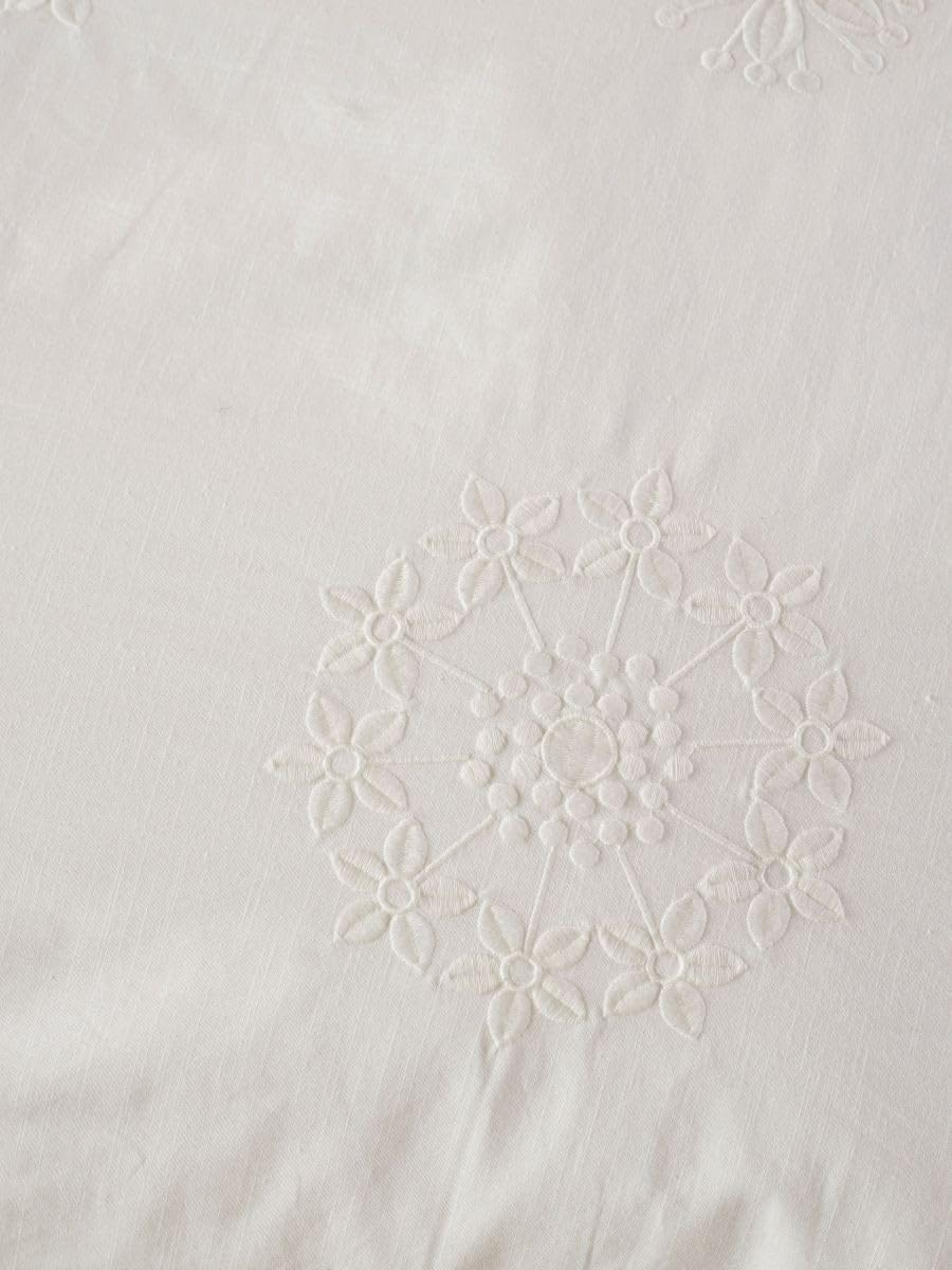 Linen House Amore Quilt Cover Set, White, Super King Size - Pink image number 4