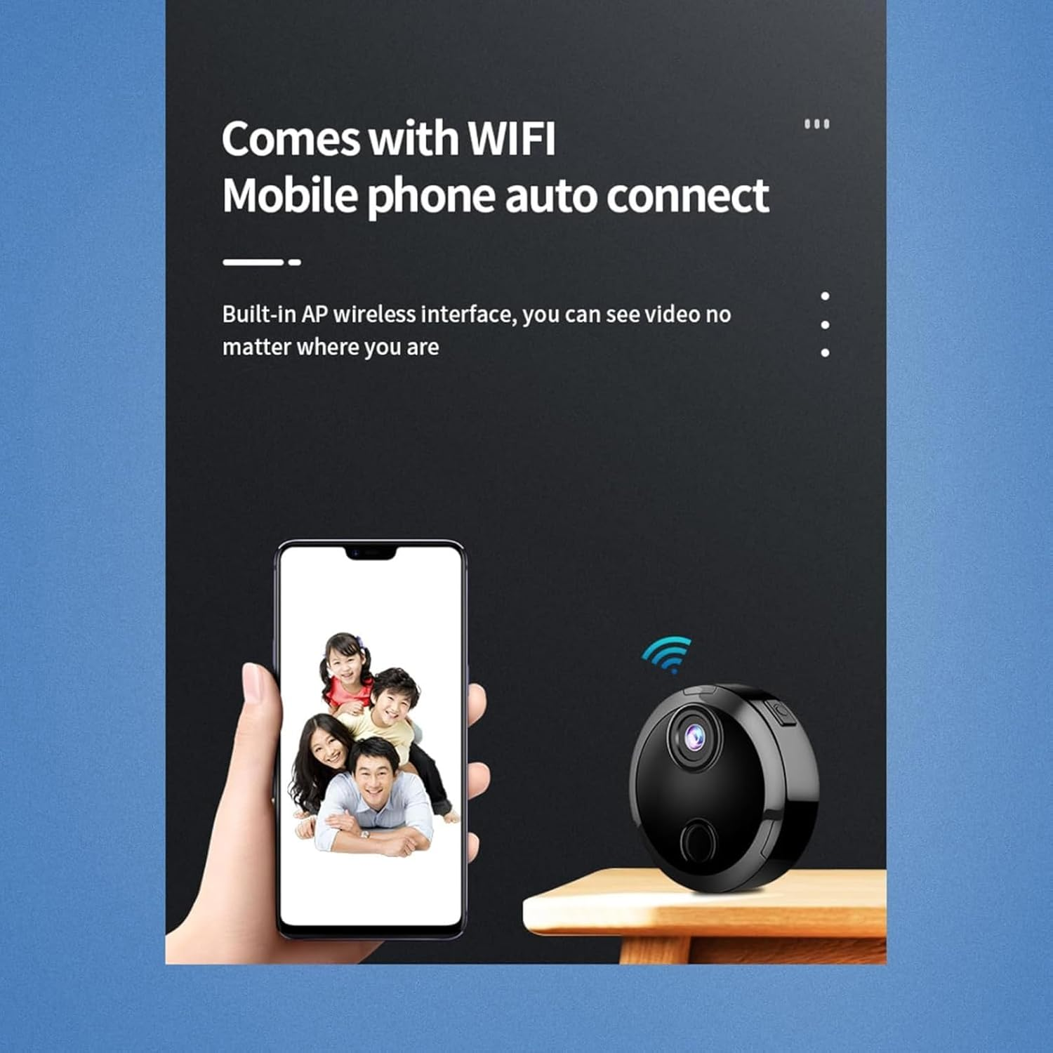 Mini Pet Sports Baby Nanny Hidden Camera HD 1080P Surveillance Security Motion Detection Night Vision, Wifi Wireless Indoor Camera image number 4