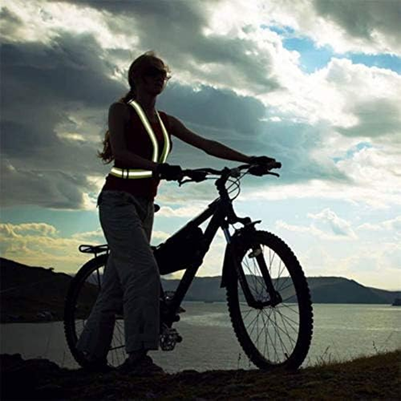 SENRISE Reflective Night Running Vest, Neon Yellow, Blue, Orange, Pink, One Size, 360&deg; Visibility, Adjustable, Lightweight, Unisex Adults & Children, Outdoor Enthusiasts, Vest