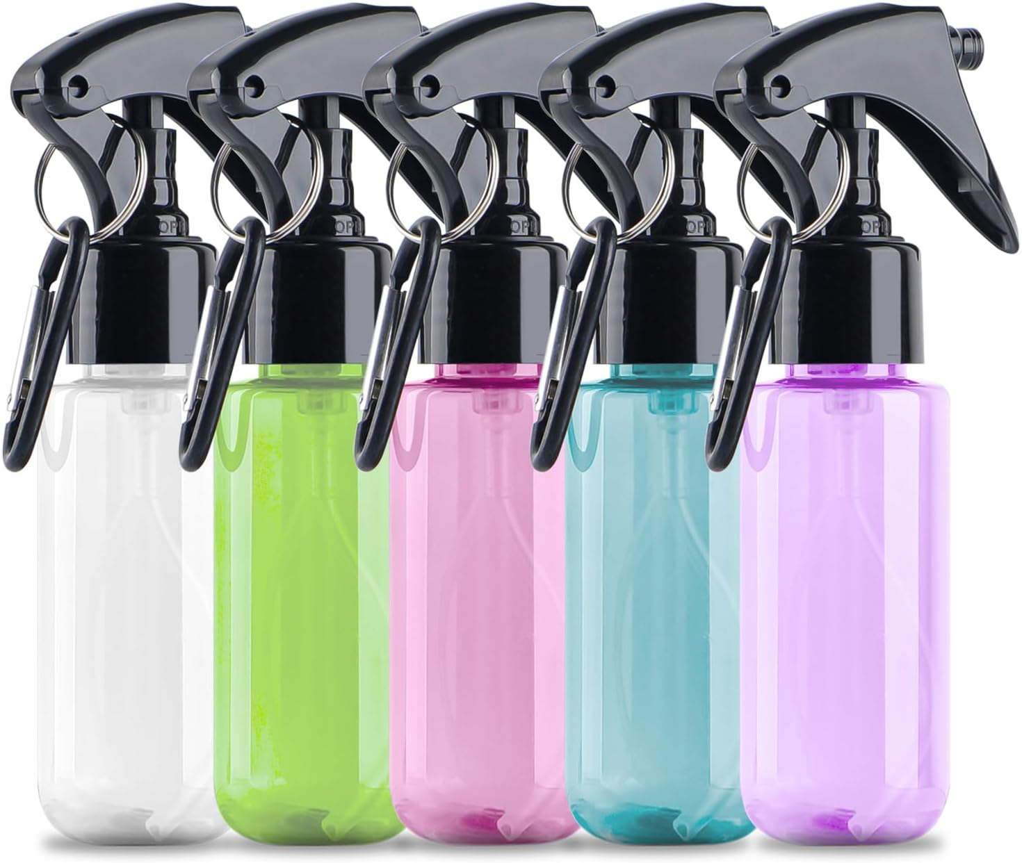 TANSHINE Water Spray Bottle for Hair Plant Fine Mister Continuous Spray Bottle for Curly Hair Styling, Cleaning, Misting & Skin Care 10Oz/300Ml (Pink)