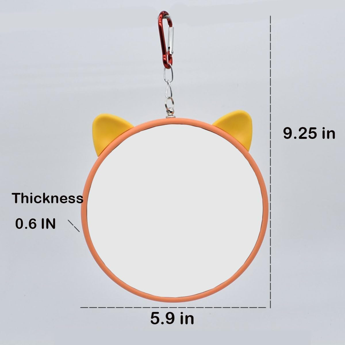 Bird Hanging Parrot Mirror for Cage, 1Pc Parrot Mirror Hanging Mirror,Small Bird Mirror Hanging Bird Cage Mirror,Hanging Bird Cage Parrot Mirror,Hanging Bird Cage Interactive Parrot Mirror Bird Mirror image number 4