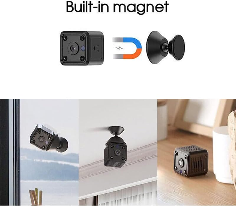 Leona Co Mini Wifi Camera 1080P HD &ndash; Small Wireless Security Cam with Night Vision, Motion Detection, App Control &ndash; Indoor Surveillance Camera for Pets, Baby, Elderly, Office, Remote Monitoring image number 3