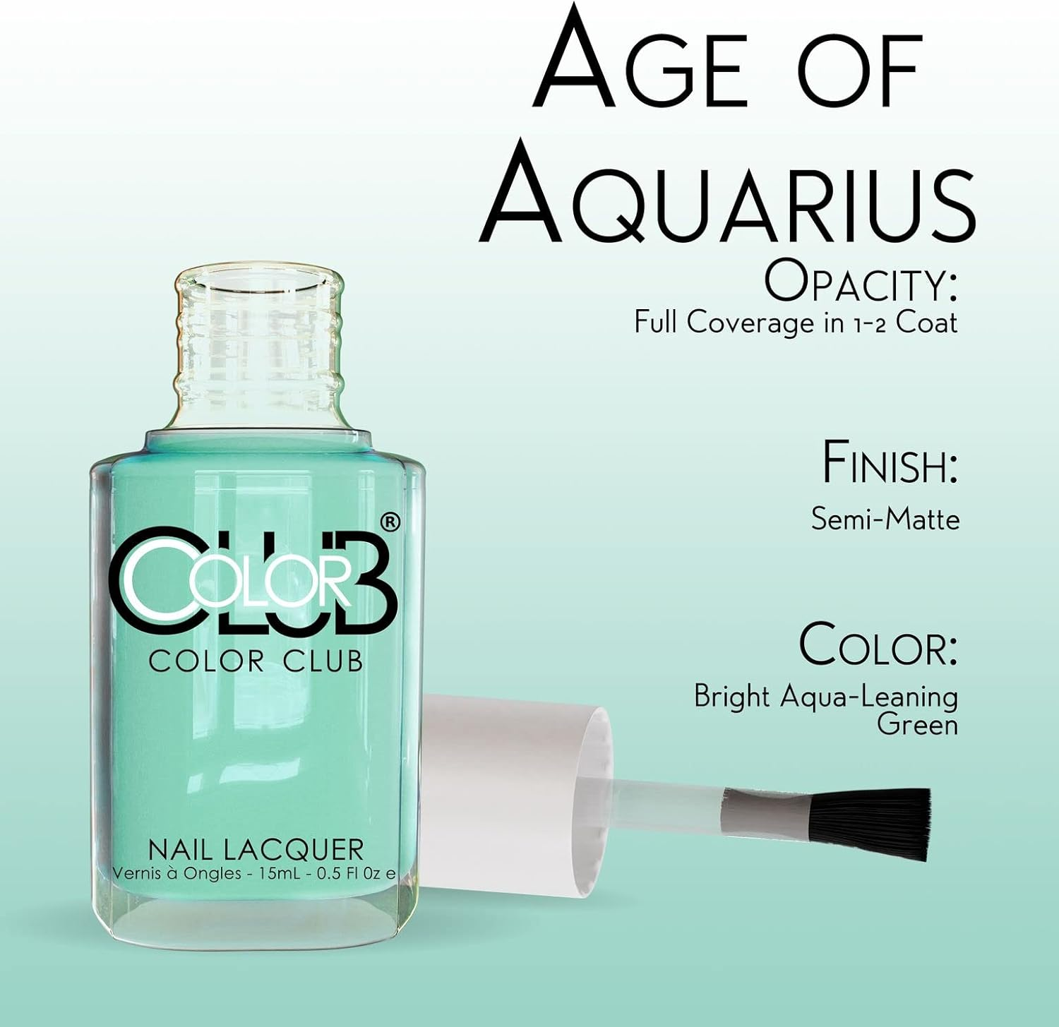 Color Club Nail Lacquer/Polish - Age of Aquarius (15Ml) image number 6