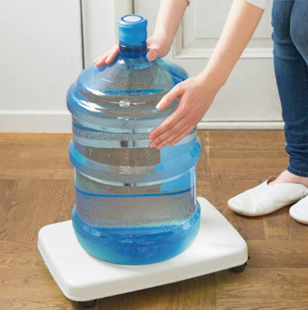 (Sankoplastic) Sanko Plastic Trolley Rakugoro L White W 16.2 X D 11.2 X H 2.7 Inches (W 41.2 X D 28.2 X H 6.8 Cm), Made in Japan with Non-Slip Seal, Indoor Dolly with Stopper Casters image number 2