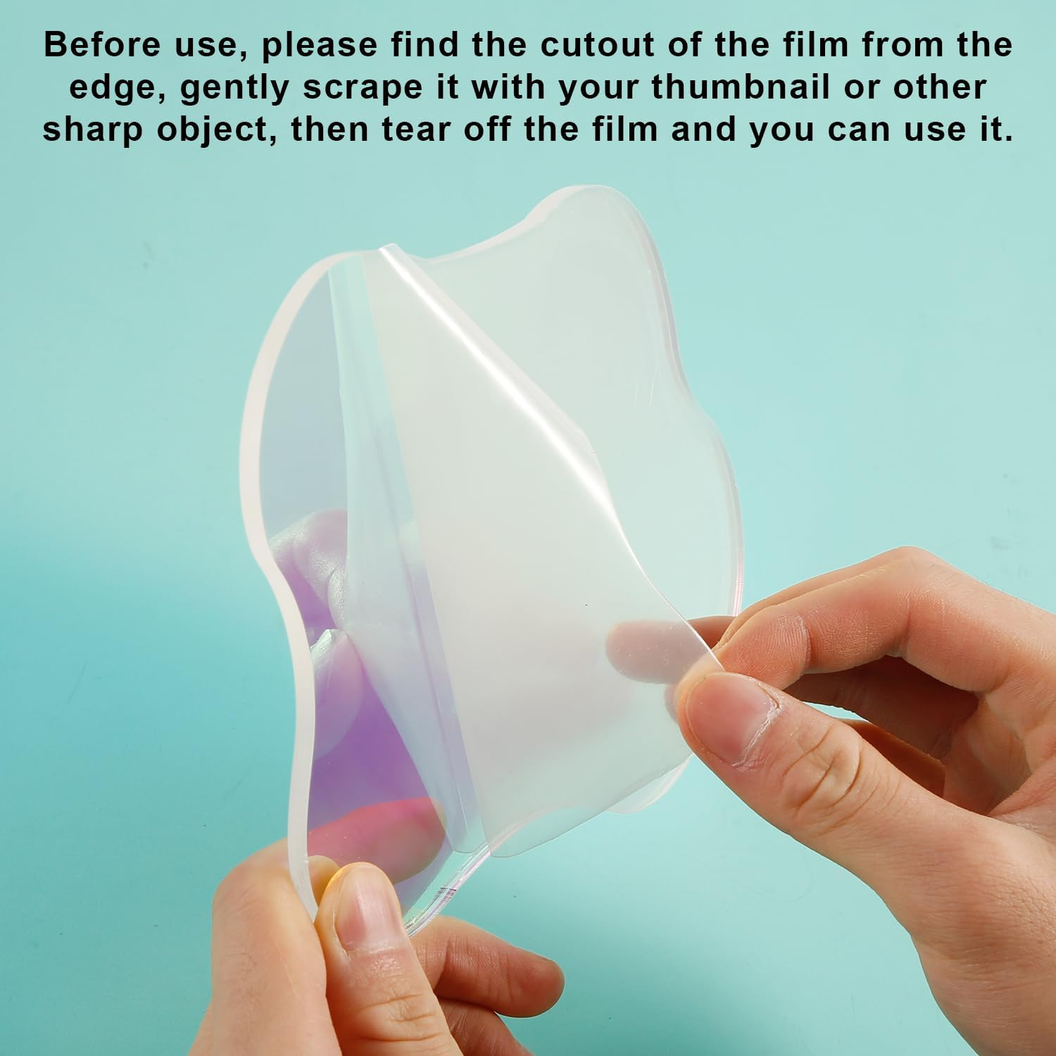 2Pcs Acrylic Irregular Coasters, Clear Colorful Cup Coaster for Drinks Creative Cloud Shape Decorative Plate for Tabletop Desk Dining Coffee Table Kitchen Bar Home Decor image number 1