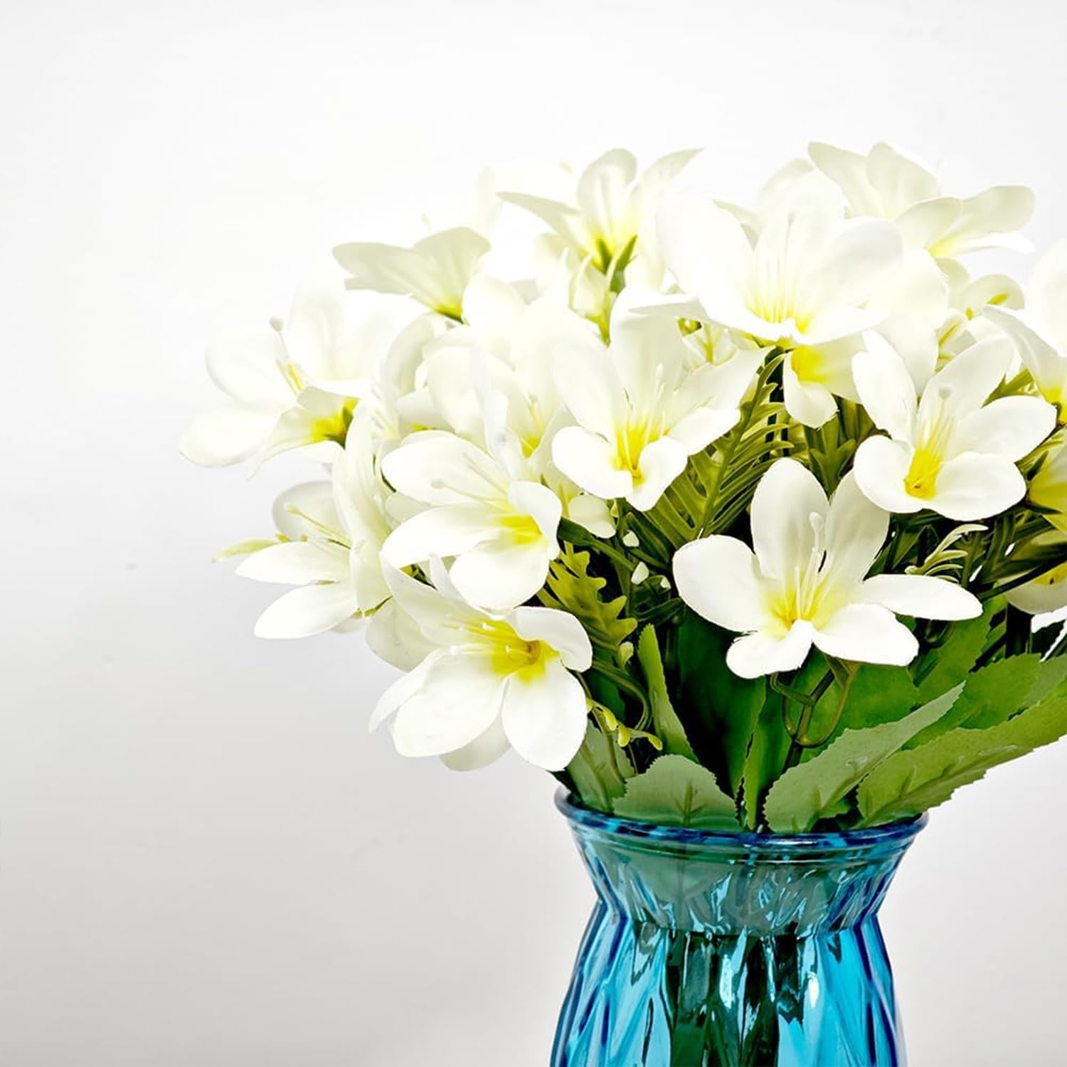 2Pcs Artificial Silk Lily Flowers, 2 Bunches Silk Sunflowers Fake Yellow Flowers for Home Decoration Wedding Decor image number 5